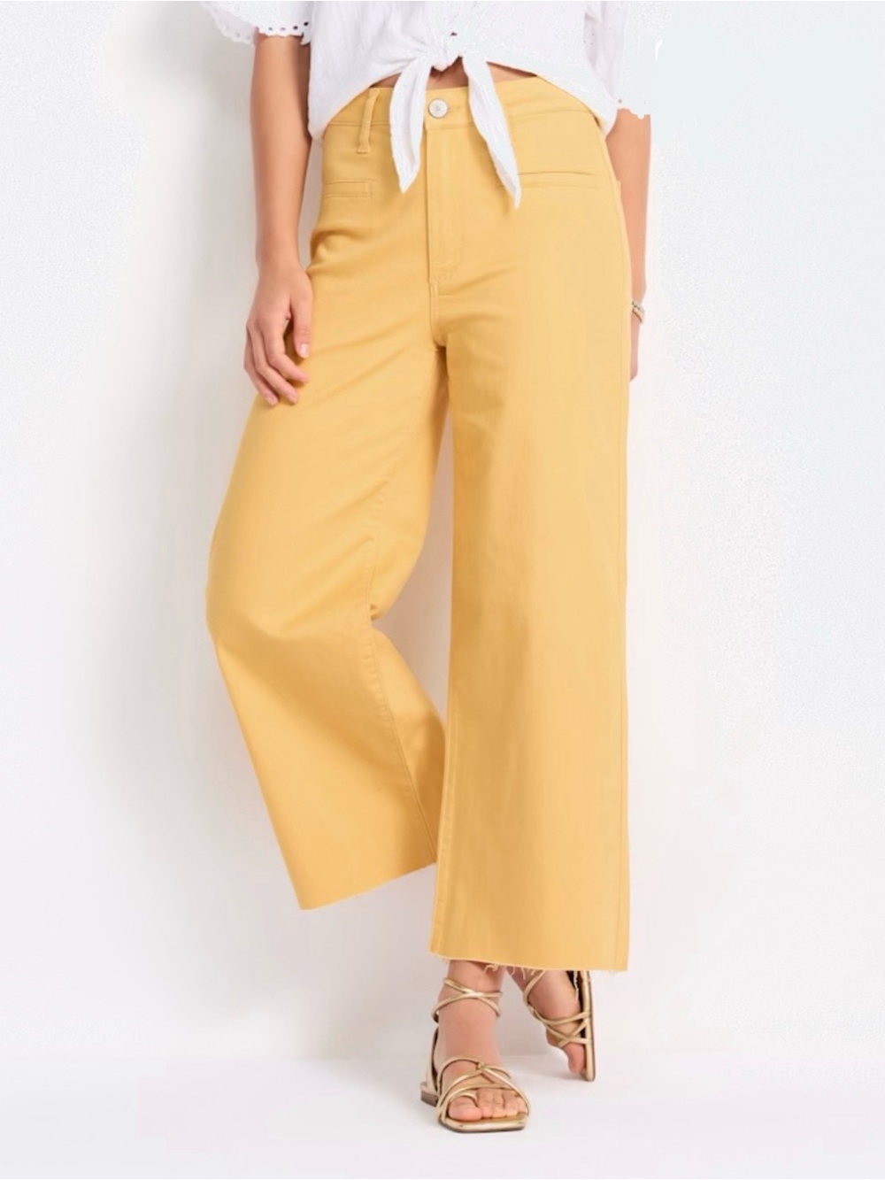 Sabrina High Rise Cropped Wide
Leg Pant